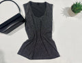 Blusa con destellos plateados