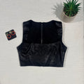 Top de cuerina